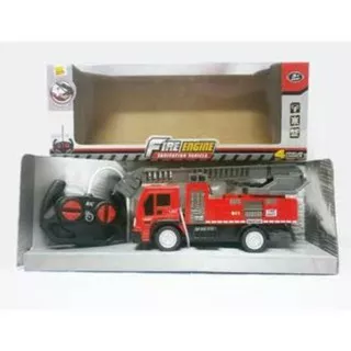 mainan remote control fire truck engine rc car pemadam kebakaran truk pemadam