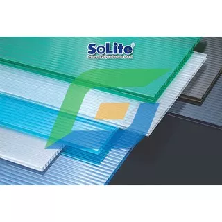 Atap Polycarbonate Solite 11.8 x 2.1 x 4 mm Roll- material bahan bangunan- material atap