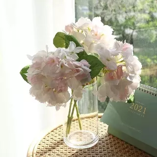 Home Decor ins Fake Flower Bouquet Hydrangea Artifical Flowers / Buket Bunga Hias Plastik Palsu H368