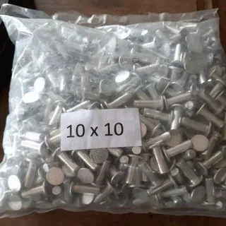 paku keling (100pcs) kampas rem atau rivet aluminium ukuran 10x10