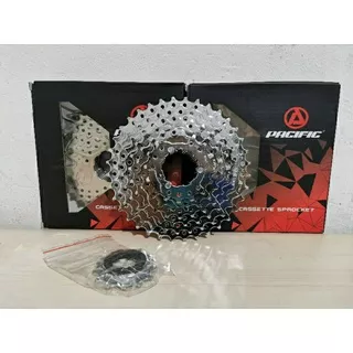 Sprocket Cassette Sepeda 8 Speed MTB Lipat Roadbike Pacific 11-36T ChromeSprocket Cassette Sepeda 8 Speed MTB Lipat Roadbike Pacific 11-36T Chrome