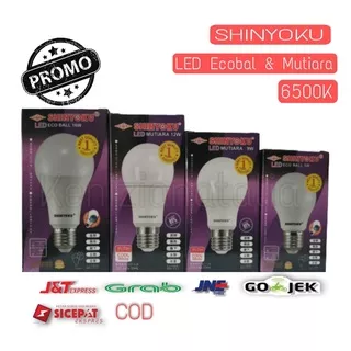 Lampu Bohlam Led Shinyoku Ecoball Mutiara / LED SHINYOKU Ecoball Mutiara 5 9 12 16 Watt Putih Cool daylight