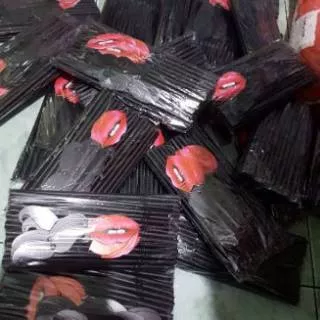 Sedotan kumis Bibir 50pc per pack mix