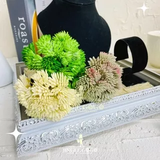 Dandelion Beras Mini Plastik Bunga Artificial Aksesoris Rangkaian Hiasan Pelaminan Dekorasi Photo A525