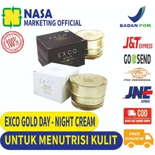 Exco Gold Day - Night Cream untuk Merawat Kulit Wajah dari pagi sampai malam hari