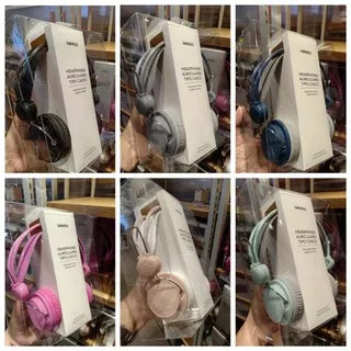 ORIGINAL MINISO ! Headphone murah headset stereo auriculares tipo casco include mic non bluetooth