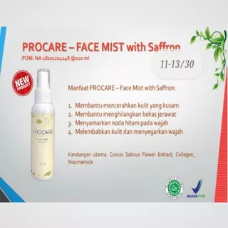 Procare Face Mist With Saffron