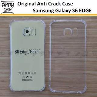 Case TPU Anti Crack Samsung Galaxy S6 EDGE G9250 Ultrathin Anticrack Ultra Thin Transparan Fuze Soft