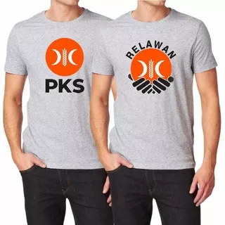 KAOS PKS LOGO BARU / KAOS RELAWAN PKS