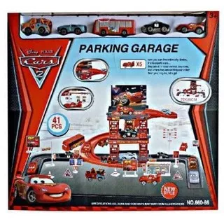 Dijual Cars Garage Parking Set 2 Tingkat Mainan Track Mobil Mobilan Anak Laki Murah