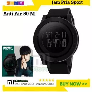 Murah - Jam Tangan Pria Sport Watch SKMEI 1142 Water Resistant 50M - Anti Air Style