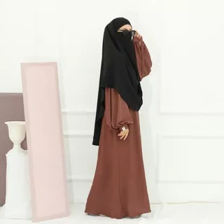 Dress Alin Byewita (Gamis Crinkel/Abaya Crinkel/Gamis polos/Gamis Turki/Abaya Turki/Gamis murah)