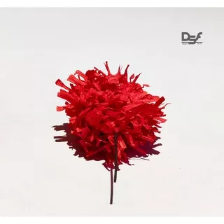 Suyok Bunga Kertas Krep - Bunga Suyok Warna Merah Perangkai Bunga Papan 500g
