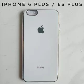 Casing iPhone 6 Plus 6s Plus Soft Case Jelly Glossy Logo Apple White Putih