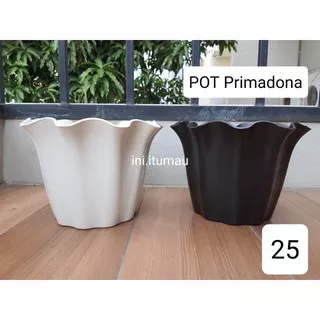 POT PRIMADONA shalom 25 PUTIH HITAM / pot kembang primadonna pot tanaman primadona shallom