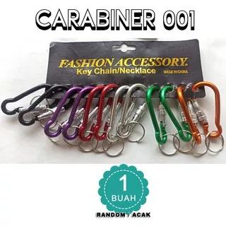 Gantungan Kunci Carabiner Medium - random - acak - GK CARABINER 001