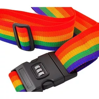 Travel Rainbow Luggage Coded Lock Suitcase Belt - Tali Koper Password