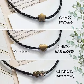 Manik Logam Monte BINTANG HATI LOVE Charm Beads Spacer Aksesoris Kalung Gelang