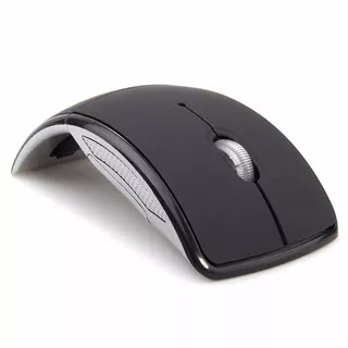 iMace Folded Super Slim Optical Wireless Mouse 2.4GHz - Black