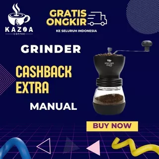 Peralatan Dapur Grinder Kopi Manual Alat Penggiling Coffee Bean - CF4146 Kazoa Coffee