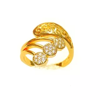 Cincin wanita //cincin mawar//perhiasan lapis emas//cincin