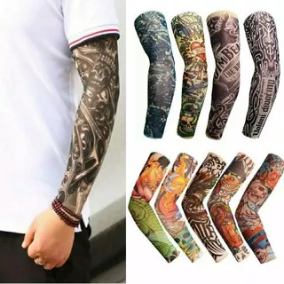 Manset Tato Sleeve / handsock / sarung lengan panjang motif tato random