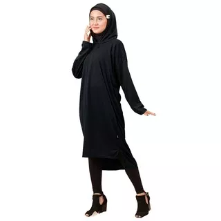 JO & NIC YOVITA Hoodie Tunik Jumbo - Big Size Hoodie Sweater Dress - fit up to XL