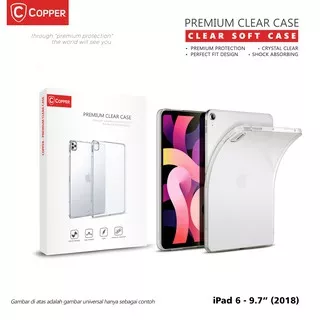 Ipad 6 / 9,7 (2018) - Copper Softcase Bening / Clear