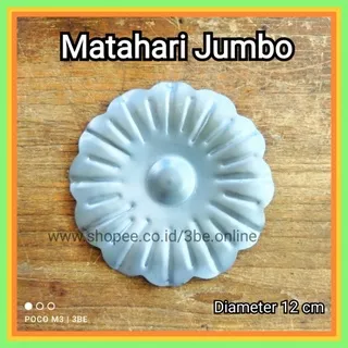 bunga matahari jumbo 12cm plat besi ornamen hiasan pintu pagar tralis aksesoris kanopi rumah