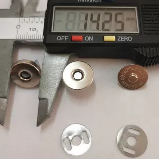 kancing magnet tas 14mm / kancing magnet 1,4cm nikel / 200sets