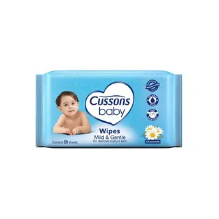Cussons Baby Wipes Mild & Gentle 50 s Tisu Basah Bayi