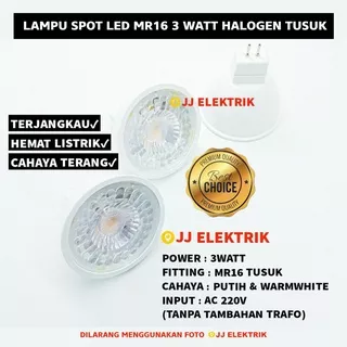 Lampu Spot LED MR16 3W / Halogen tusuk 3 Watt / Sorot MR16