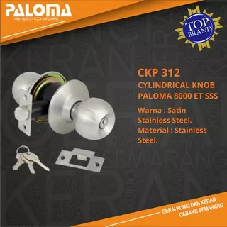 KUNCI  PINTU KAMAR MANDI BULAT PALOMA CKP 312 ET KUNCI BULAT WC TOILET CYLINDRICAL KNOB