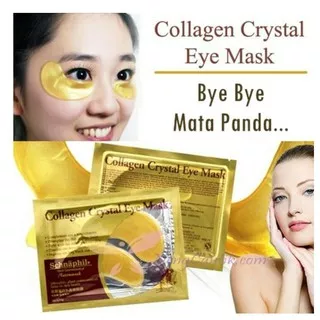 Masker Mata , Collagen Crystal Eye Mask Sachet Eye mask gold / masker mata emas - AK035