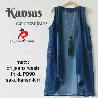 KANSAS VEST JEANS / ROMPI JEANS MURAH / KANSAS BUNTUNG RC