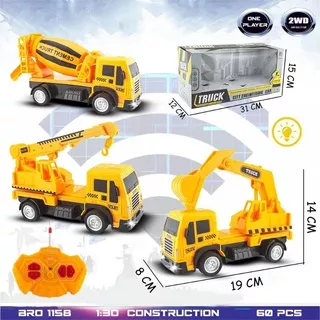 RC Crane Molen Cement Truk Truck Mobil Mainan Anak Mobil Remote Control BRO1158