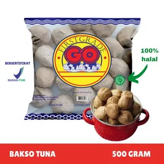 [FROZEN FOOD GO] BAKSO IKAN TUNA ASLI ISI 27-30 (500GR) MAKANAN INSTAN SOSIS/NUGGET BPOM HALAL