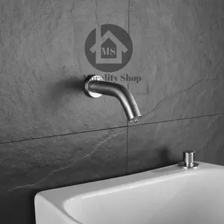 Kran TEMBOK Mini Tekan ON OFF Stainless304 T17- keran air unik touch tap faucet push wastafel Y43