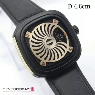 ( bayar ditempat ) Jam tangan cowok D4.6cm Tampil keren banget model kotak fashion harga terjangkau tali kulit