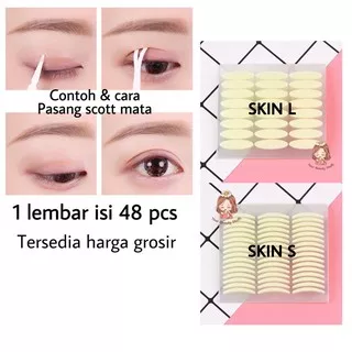 DOUBLE EYELID TAPE SKOTT MATA SCOTT skot STICKER LIPETAN MATA jaring bening