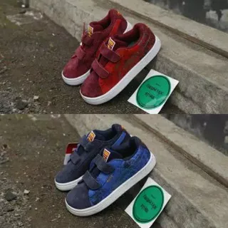 sepatu puma suede superman kids import murah / sepatu puma nak gaya main sekolah