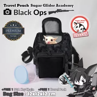 Travel Pouch Sugar Glider Hamster Sleeping Pouch Sugar Glider Academy DLSR Army Black Ops