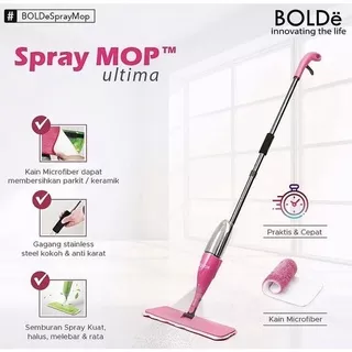 BOLDe SPRAY MOP Ultima Original Alat Pel Lantai Datar Semprot Flat Mop Otomatis Wonder Mop Super Mop Alat Pel Magic Mop