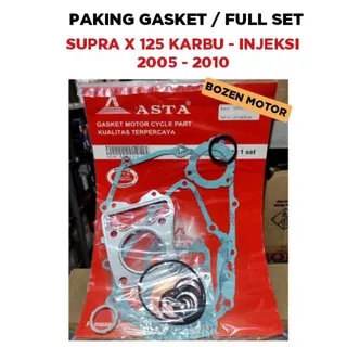 Paking Gasket Supra X 125 Karbu - FI 2005 2006 2007 2008 2009 2010 Fullset Full Packing Set Blok Top