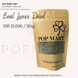 Basil Leaves Dried 50gram /  Daun Basil Selasih Kering