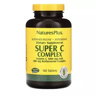 Nature’s Plus Super C Complex Vitamin C 1000 mg, 180 tabs