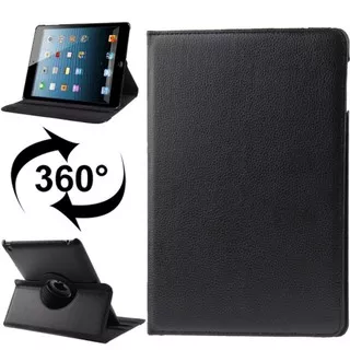 Casing ipad Bahan Kulit 360 Derajat Anti Gores iPad 3 / iPad  2 - 24.5 x 19 x 1.5 cm Warna Hitam