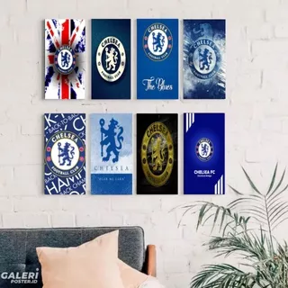 Poster Chelsea Wall Decor Chelsea Hiasan Dinding Kayu Pajangan Bola