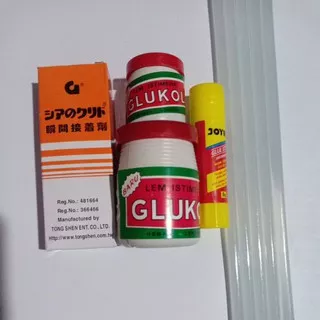 Lem G, Lem Glukol, Lem Lilin Tembak / Lem Bakar , lem Glue Stick