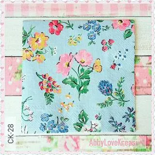 Cath Kidston Napkin Decoupage 1 Lembar Kertas Tissue Servietten Original Kerajinan Handycraft DIY